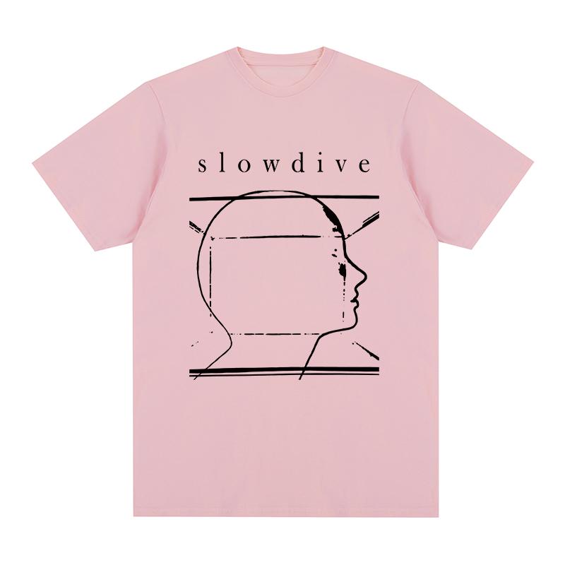 Fashion Slowdive Vintage Tshirt Music Graphic Hip Hop Streetwear Cotton Unisex T Shirt New Tee Tshirt Unisexs Tops