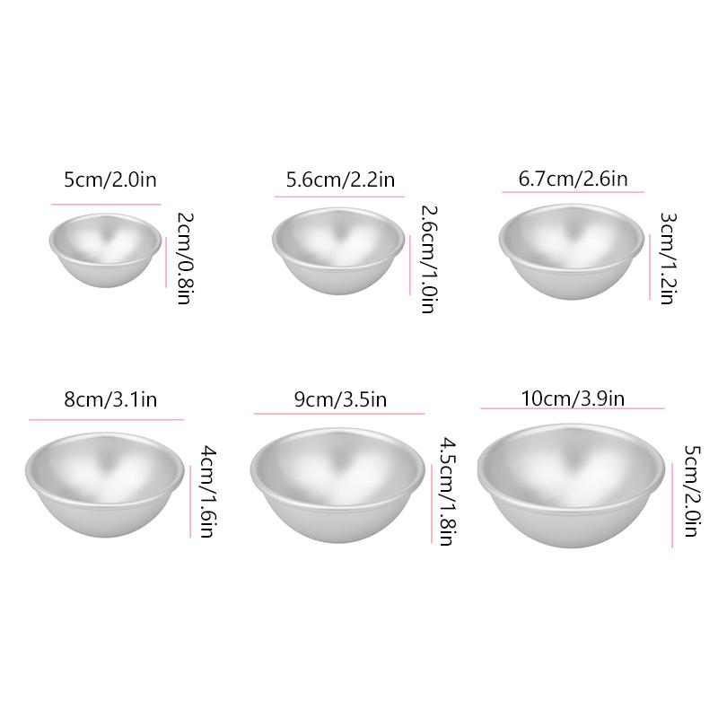 Практичная форма для десерта Daifuku, форма для выпечки торта, форма для выпечки снежка, форма для моти, 3D-алюминиевый шар