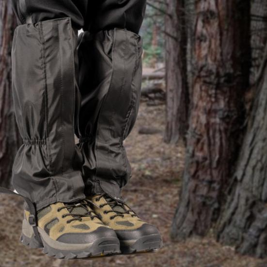 1 Pair Outdoor Leg Gaiter Adjustable Men Women Hiking Climbing Skiing Hunting Sand Guard Snow Boot Shoe Gaiter Leg Protector Cover