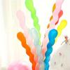 100pcs Balloon Long Strip Spiral Style Color Latex Gathering Party Birthday Wedding Decoration Balloon Design with Inflator