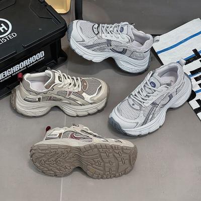 Платформенные кроссовки «папины кроссовки» женские осенние новые сетчатые дышащие женские туфли повседневные универсальные кроссовки для бега ультралегкие спортивные туфли