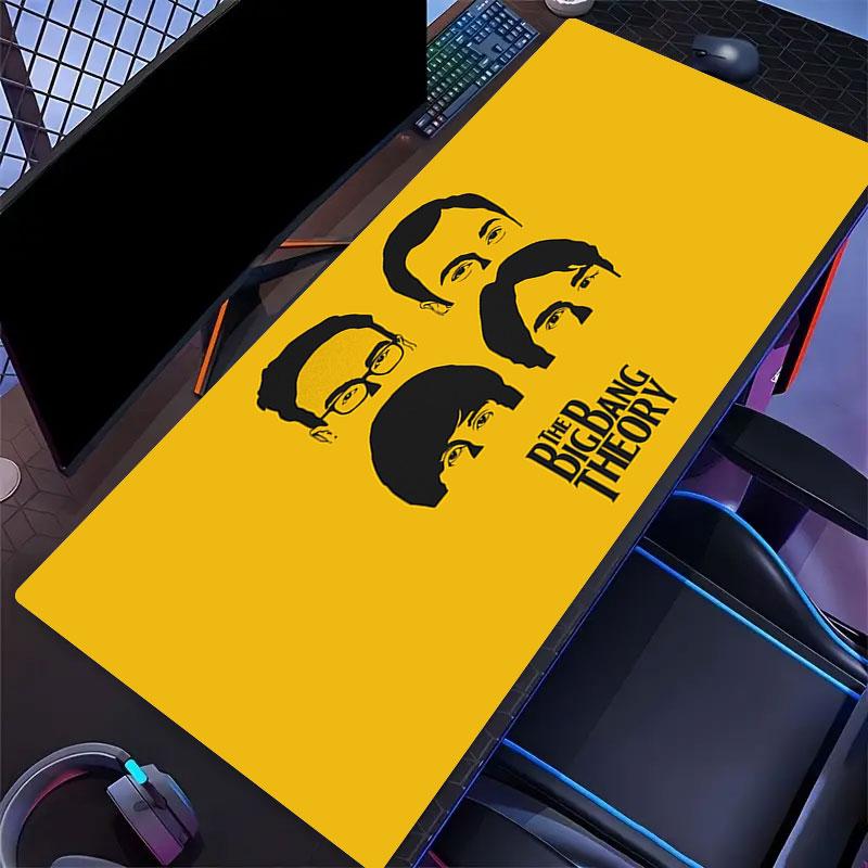 The Big Bang Theory Mouse Pad, Large Gaming Desk Mat, Non-slip XXL Mousepad for Laptop & Tablet, Mini PC Playmat with Stitched Edges