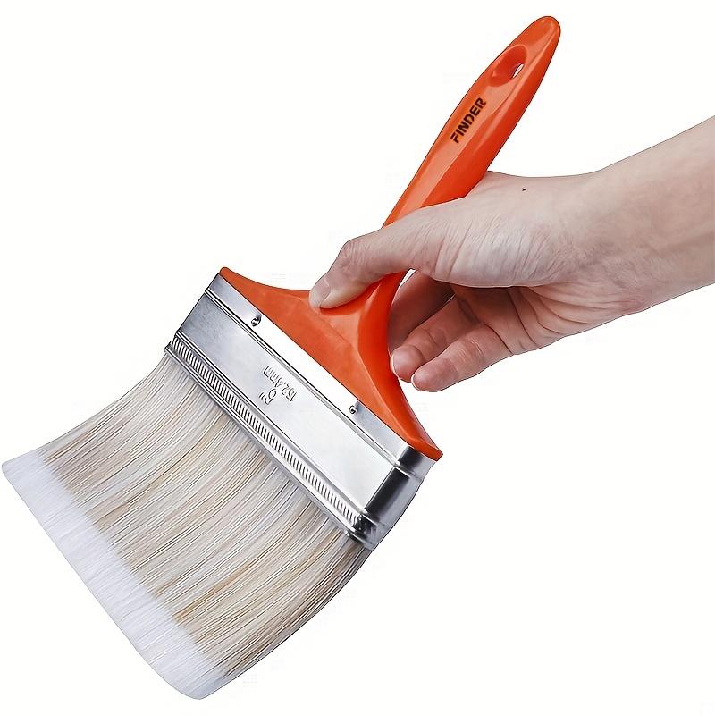Большая плоская кисть художника 6 дюймов Широкая кисть для рисования стен для грунтовки, лаков, акриловой живописи, акварели, дерева, стен, мебели