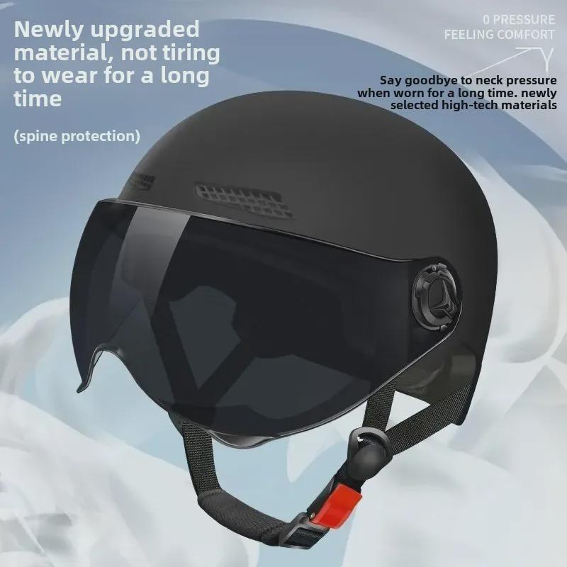 Universal Electric Bike Helmet: 3C Certified, All-Season, Unisex Half Helmet for Motorcycle Safety