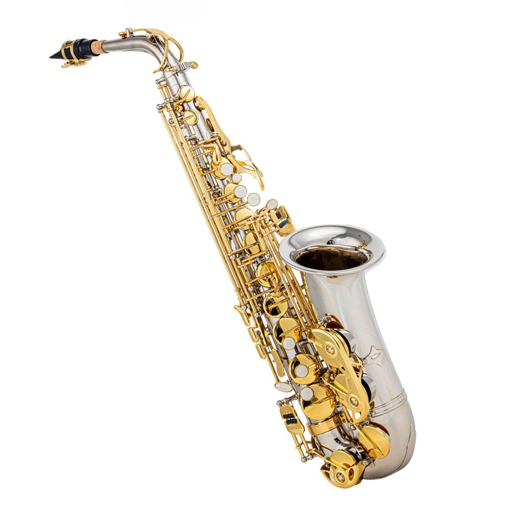 Eb Alto Saxophone Brass E Flat Sax 802 Key Type Woodwind Instrument with Cleaning Rod Cloth Gloves