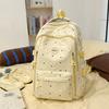 Polar Dot Print Backpack Women's Large Capacity Backpack Student Schoolbag