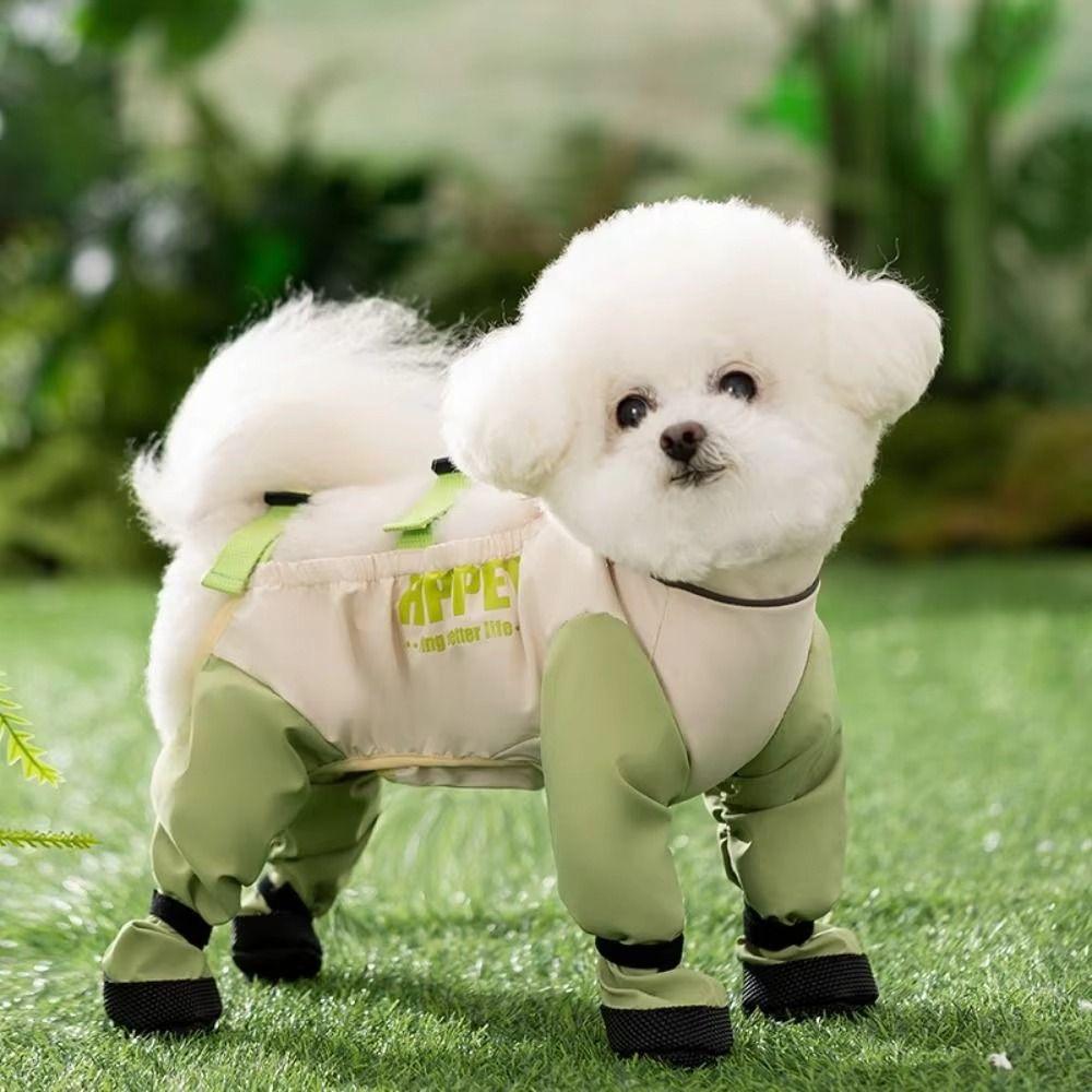Adjustable Reflective Stripe Pet Pants Stain Resistant Full Coverage Dog Boots Dog Travel
