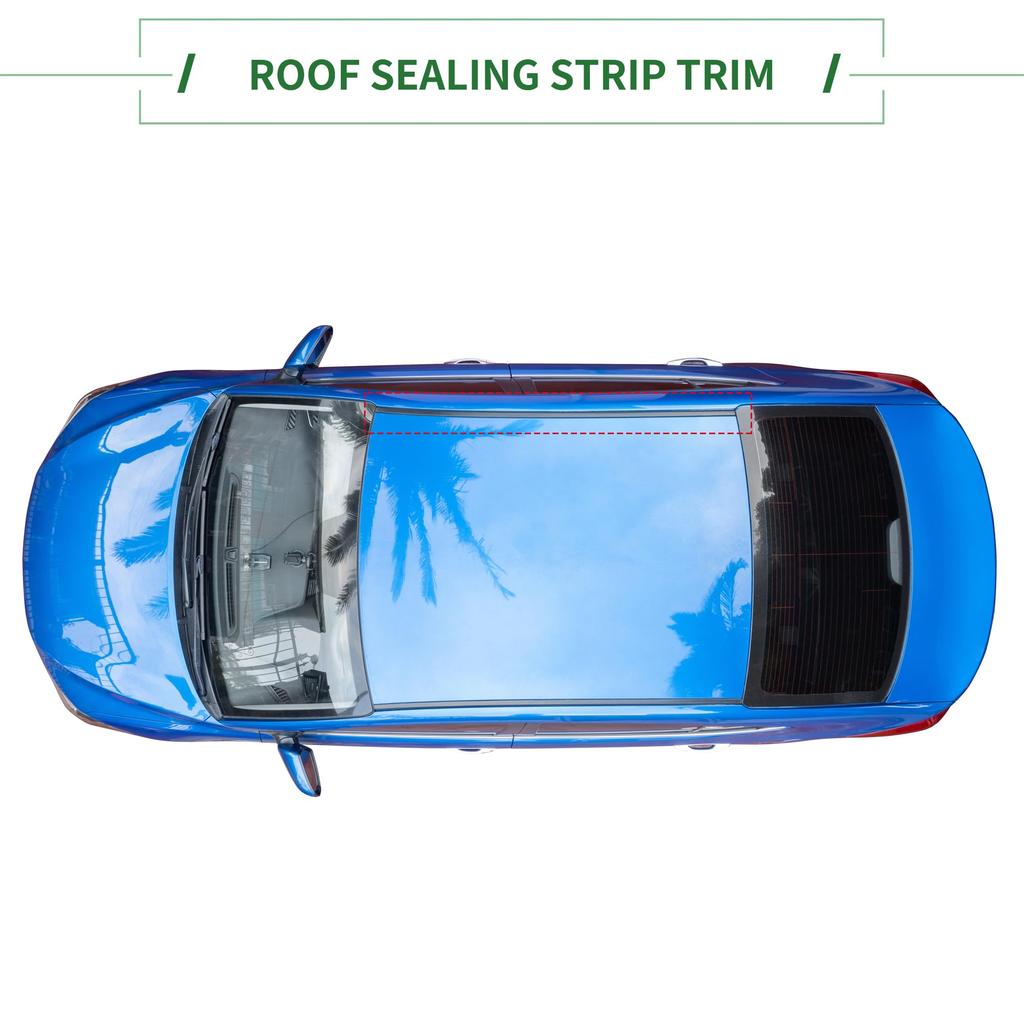 Motoforti Roof Ceiling Strip Weatherstrip Roof Trim Sunroof Seal for Toyota Yaris Hatchback 2006-2011