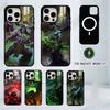 Чехол для телефона W-World of W-Warcraft для iPhone17,16,15,14,13,12,11 Plus,Pro Магнитный с Magsafe Беспроводная зарядка