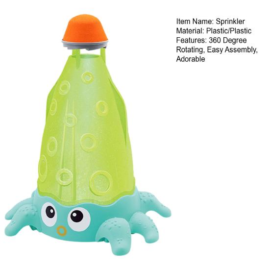 Octopus Water Spray Toy for Kids 360 Degree Rotary Spinning Rockets Sprinkler Summer Fun Water Toy for Toddlers Boys Girls