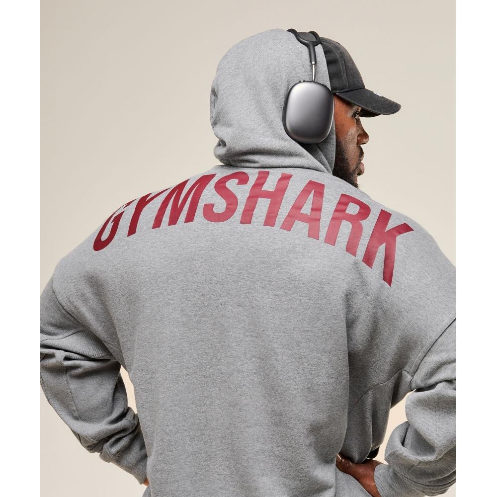 Gymshark Толстовка Power Hoodie Charcoal Core Marl A2c9h Gbbb