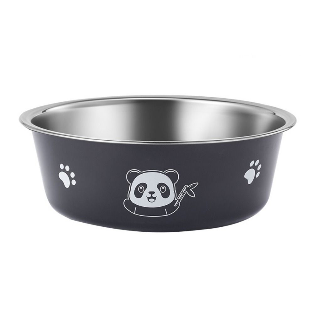 Нескользящая миска для кормления кошек с рисунком панды, поднос для питья и еды для щенков и котят