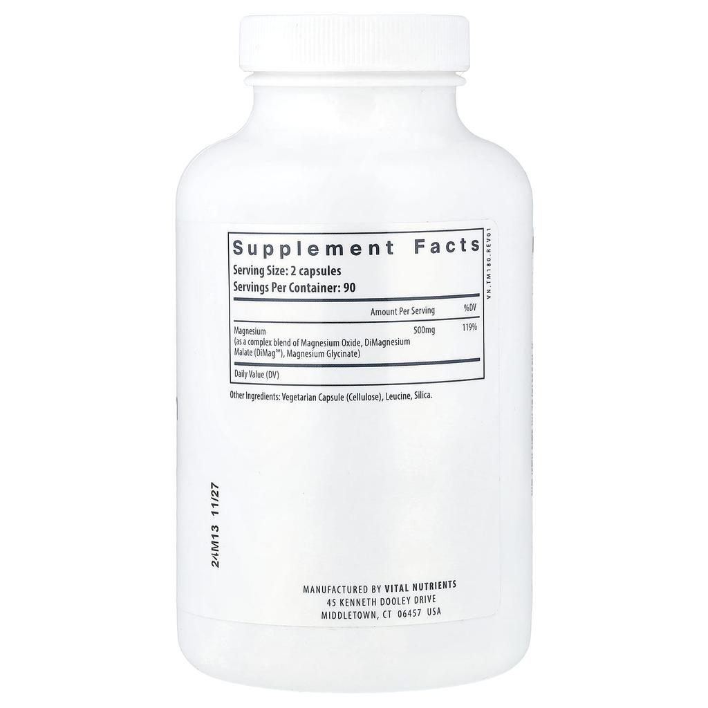 Triple Magnesium, Veggie Capsules 180