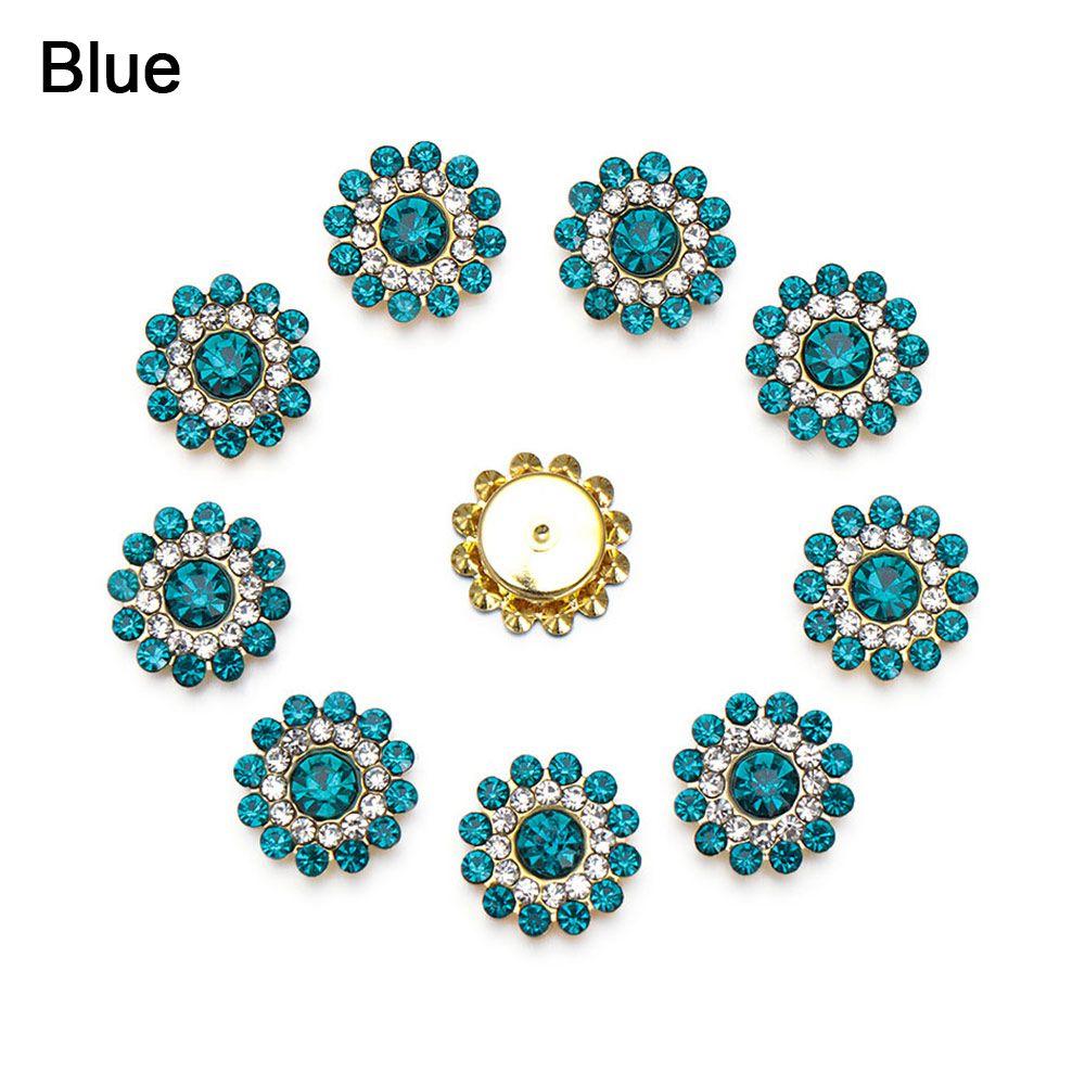 Steel Bottom Hat Accessories Crystal Glass Stone Clothes Decoration Rhinestone Buttons