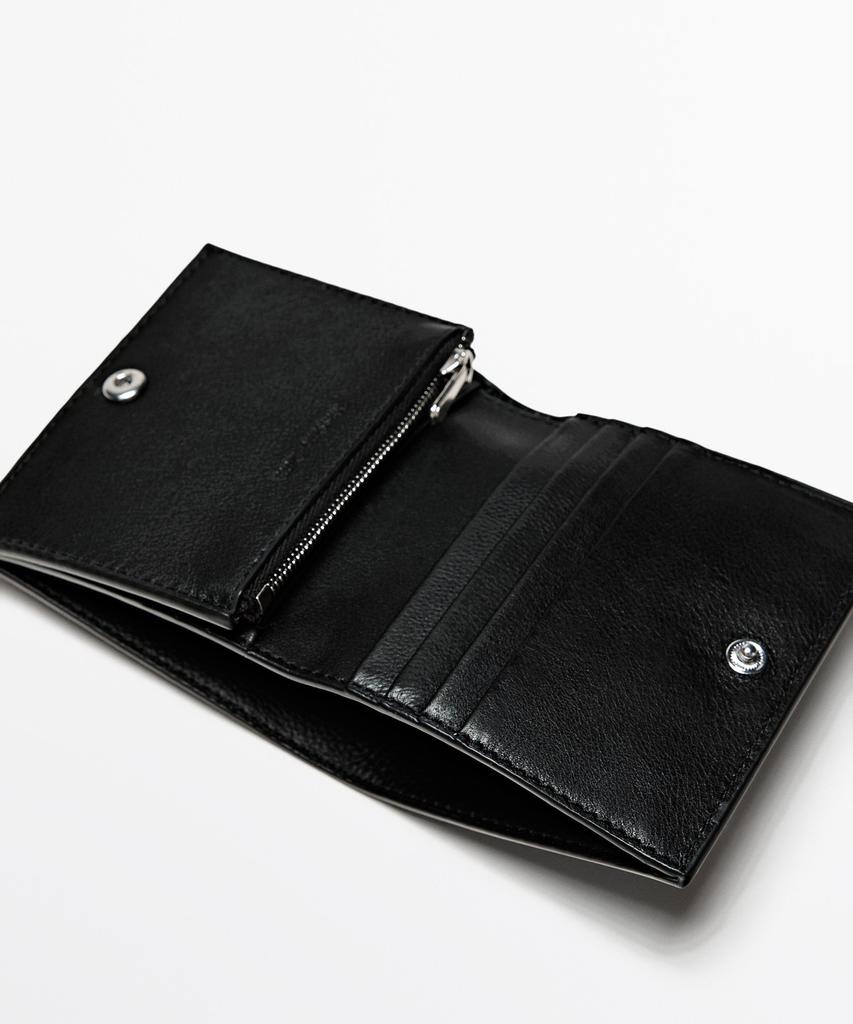 Кошелек из кожи наппа Massimo Dutti