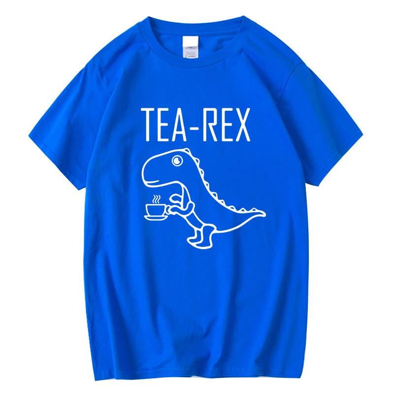 Mens High Quality 100 Cotton Cool Funny Summer Casual Dinosaur Design Printing Oneck For Men Tshirt Male Tee Shirts Men Tops
