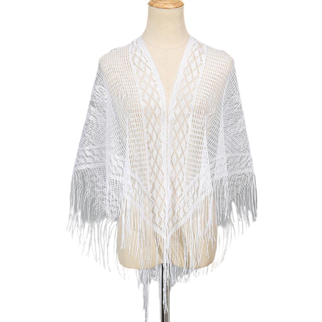 Lightweight Scarf for Women Office Daily Travel & Evening Event Shawl Elegant Hollowed Out Embroidery Headscarf Shawl