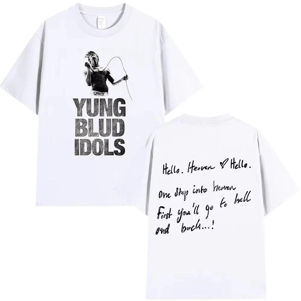Yungblud IDOLS Album Tour 2026 TShirt Unisex Hip Hop Short Sleeve TShirt Summer Casual Cotton Loose TShirt Streetwear