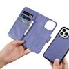 Icarer Wallet Case 2In1 Iphone 14 Pro Max Case Leather Flip Cover Anti-Rfid Light Purple (Wmi14220728-Lp)