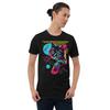 Retro Neon Cat Graphic T-Shirt and kids shirt: Vibrant Unisex Tee