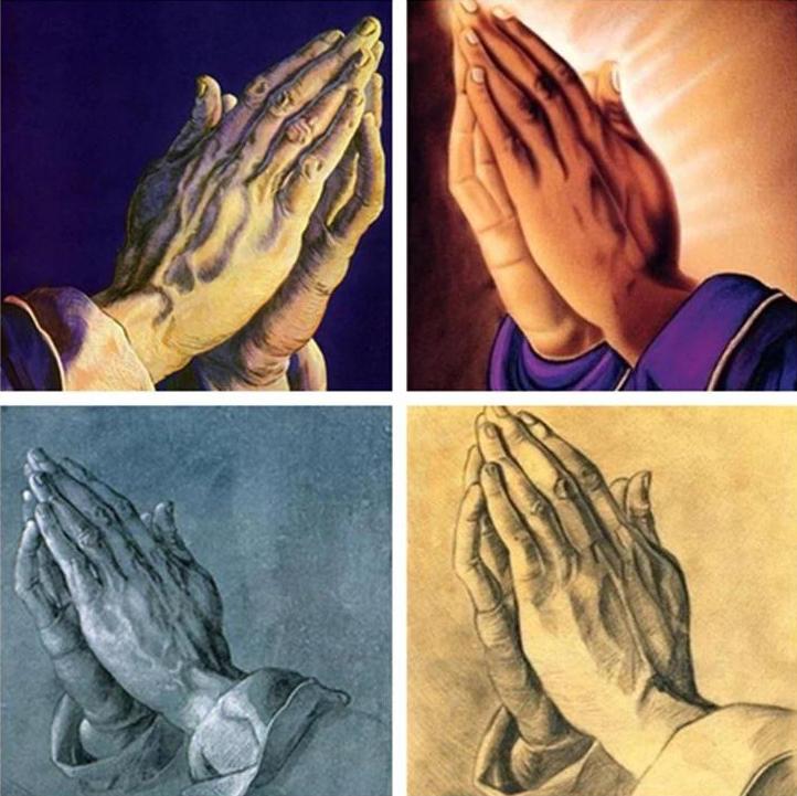 5D DIY Diamond Painting Devout Prayer Gesture Diamond Embroidery Cross Stitch Kit Full Rhinestone Mosaic Home Decor