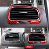 Для Volkswagen Golf 6 Gti R MK6 2008-2012 Автомобильная приборная панель из углеродного волокна, левая и правая, вентиляционные отверстия, декоративные наклейки, аксессуары