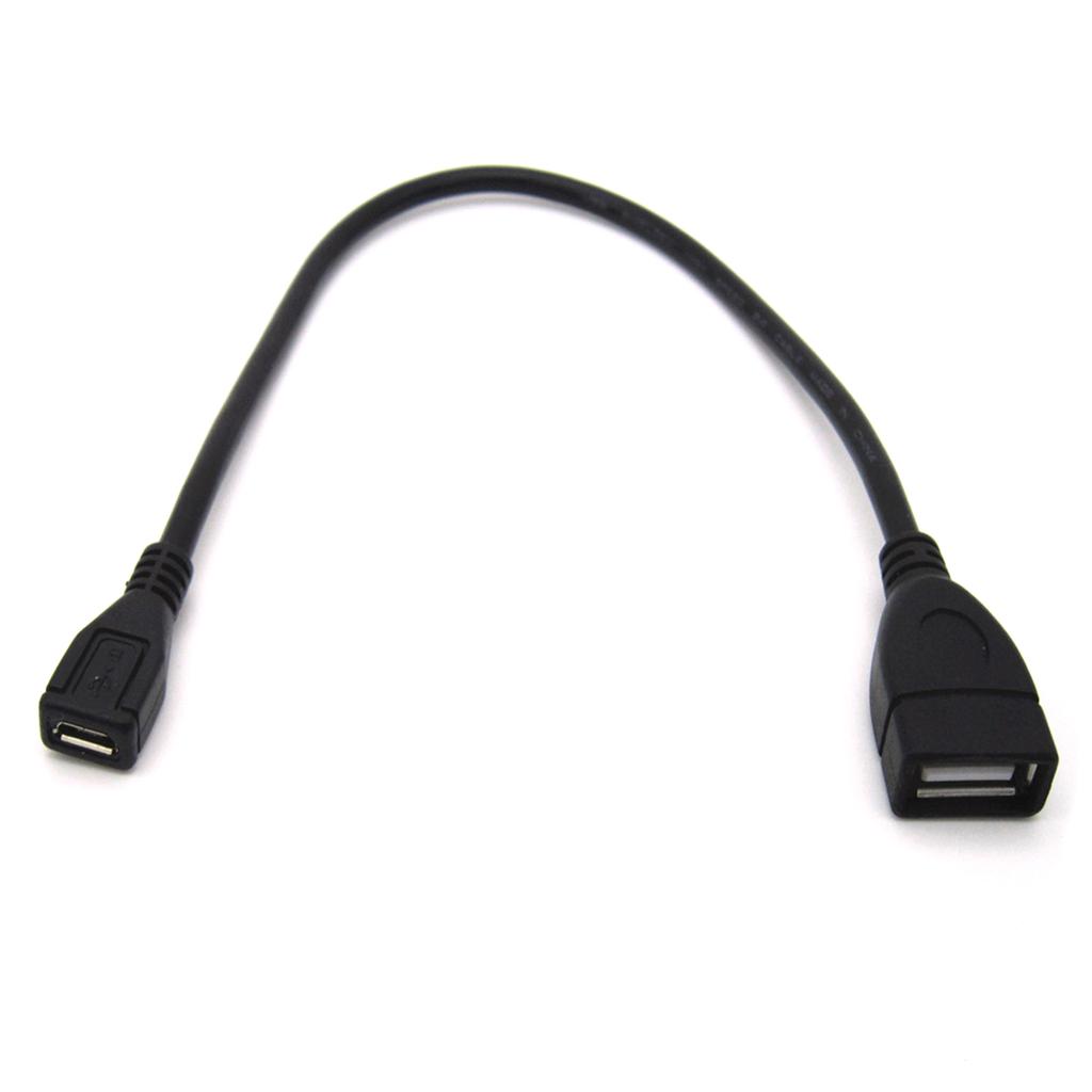USB 2.0 Female To Micro USB Female Extension Adapter Laptop PC Charger Data Transmission Extension Converter for Phone