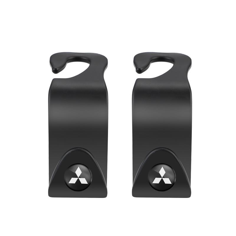 2Pcs Car Seat Back Hooks Multi Function Hanging Bag Hook For Mitsubishi ASX Lancer Mirage Pajero Attrage Xpander Outlander