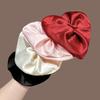 Heart Shape Heart Hair Rope Love Exaggerated Hair Ring Trendy Large Satin Hair Scrunchies  Ladies