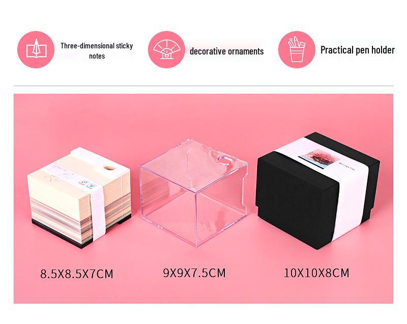 Guochao 3D бумажная скульптура стикеры - Креативное офисное настольное украшение сувенир
