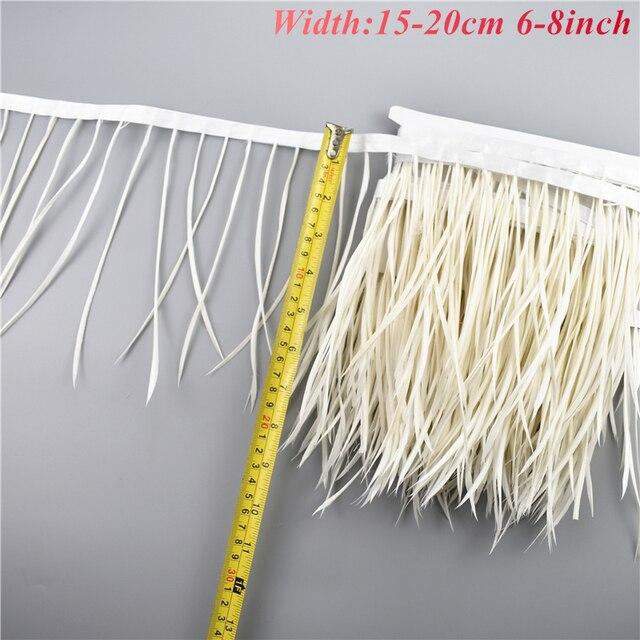 1 метр, белые, черные перья фазана для одежды, отделка перьями, лента для рукоделия, пушистая бахрома из индейки, страуса, гуся, марабу, шитье