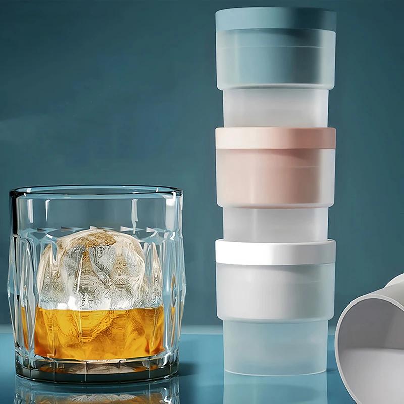 Силиконовые круглые формы для хоккея на льду, большие сферические кубики льда, шлифовальный станок для льда, подходит для бара, дома, кухни, принадлежности