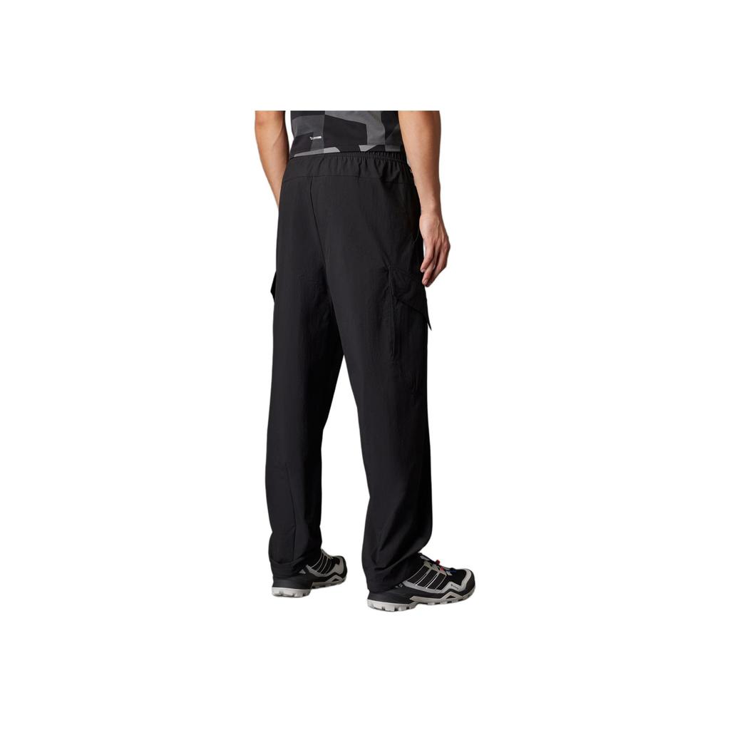Adidas Logo Embroidered Elastic Cargo Pants Men Pants Black JF3715