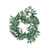 Nordic Style Wall Hanging Fake Willow Leaf Wreath Green Vine Wall Decorations Wedding Decoration Accessories