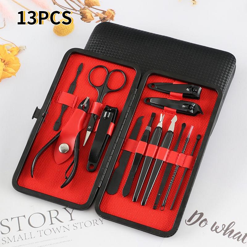 Набор маникюрных кусачек для ногтей. Маникюрные инструменты. Бытовые кирки из нержавеющей стали. Кусачки для ногтей. Маникюрные педикюрные ножницы для ногтей. Полный набор 10/15/19/24 шт.