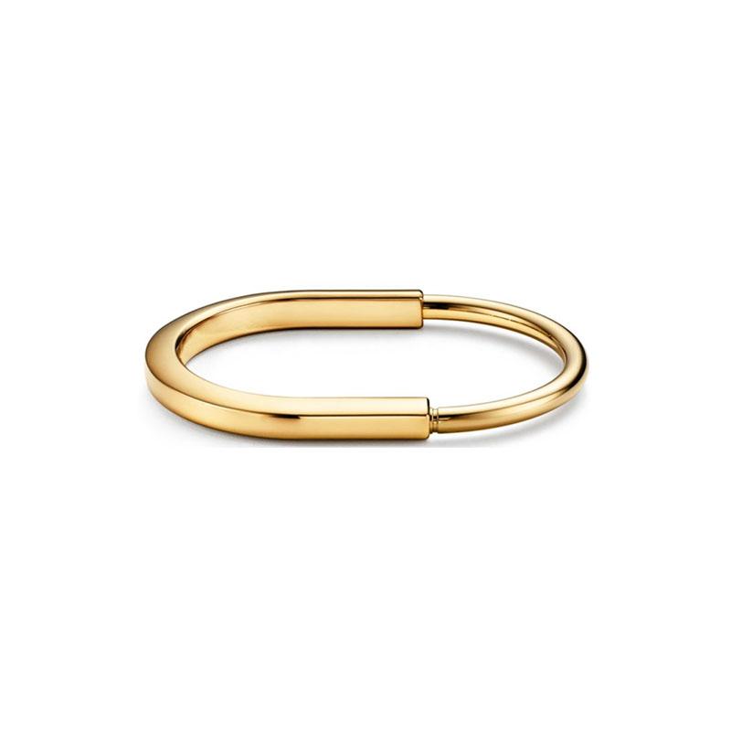 Новый классический женский браслет из серебра 925 пробы с геометрическим замком из циркония и розовым золотом в подарок на годовщину