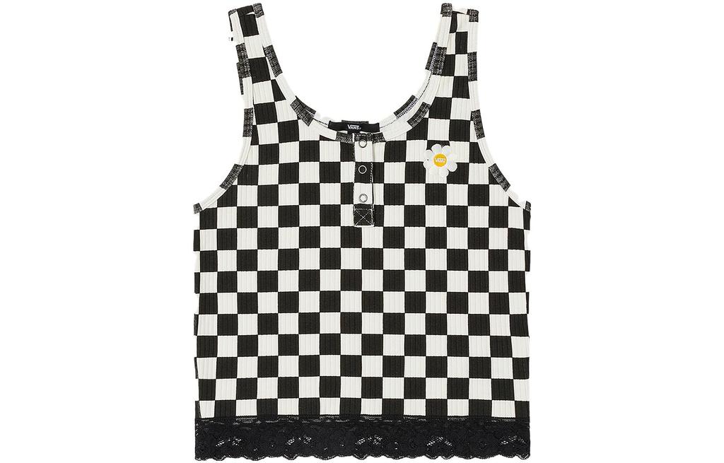 Vans Женские футболки Черные С круглым вырезом Умеренный прямой крой VN000741BLK