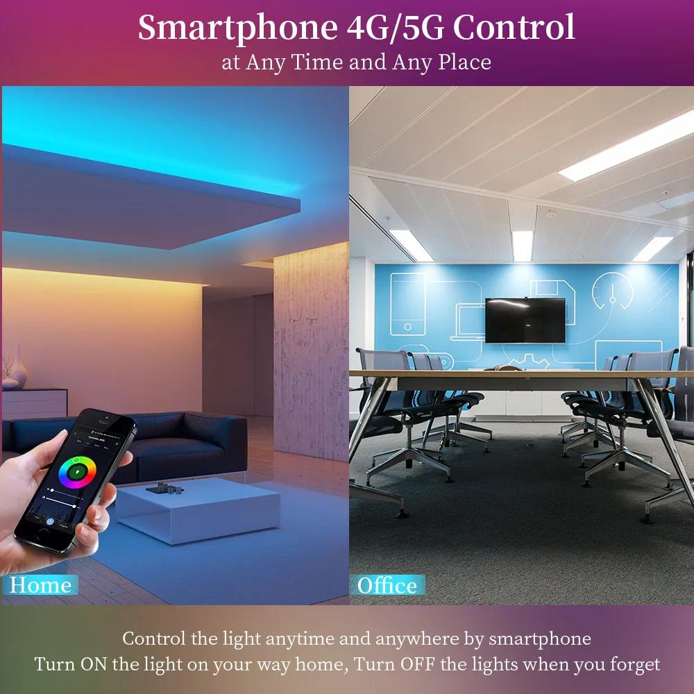 WB5 WiFi 5 IN 1 LED Controller Tuya APP Alexa Google Home Voice Control RGB RGBW CCT Led Strip Dimmer Bluetooth APP RF Remote