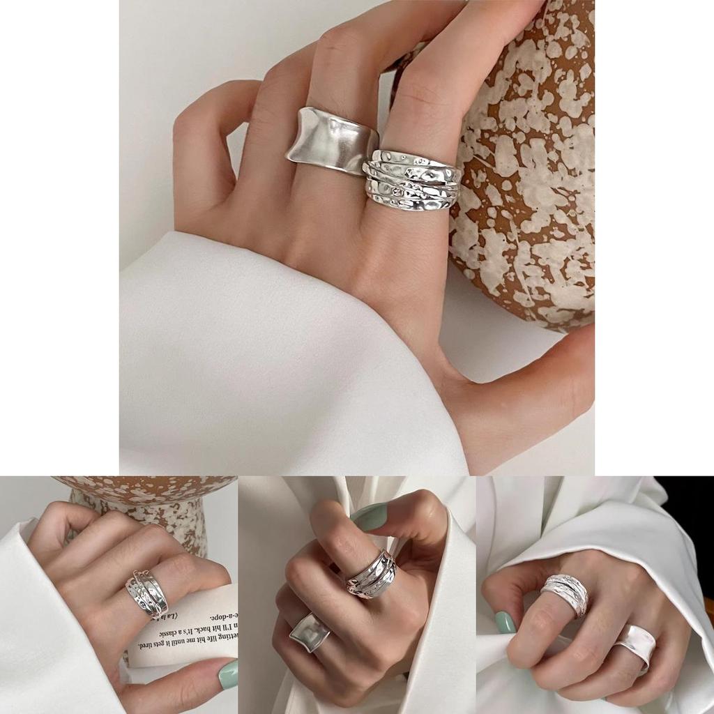 Fashionable Copper Geometric Ring For Women Trendy Adjustable Accessory For Summer 2023