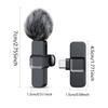 BEPAN New Wireless Lavalier Microphone Portable Audio Video Recording Mini Microphone for  Android PC Camera Live Gaming Phone