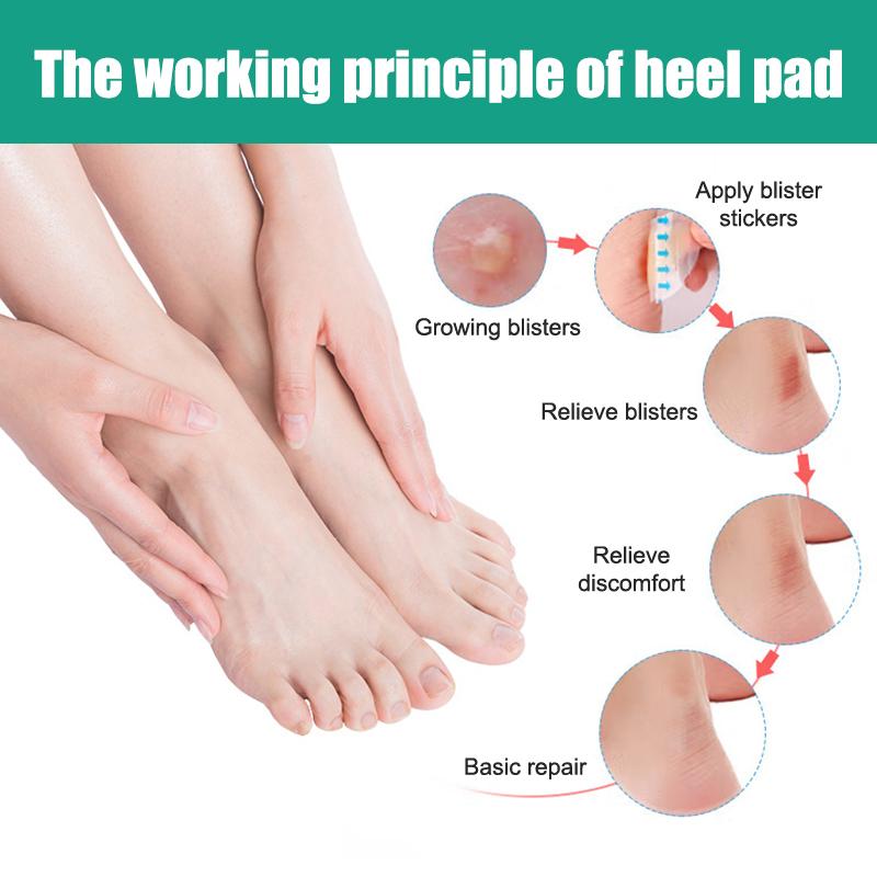 24 шт. Гидроколлоидные гелевые пластыри от волдырей, наклейки на пятки, противоизносные педикюрные патчи, инструменты для ухода за ногами, адгезивное облегчение от волдырей