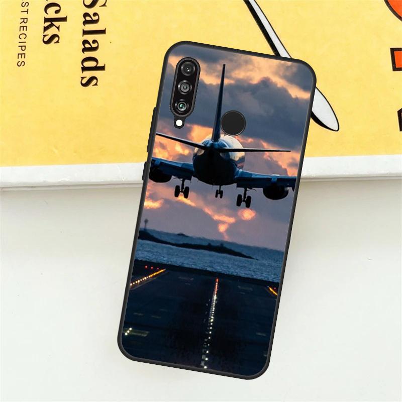 Чехол для телефона Huawei P30 P20 P40 Lite Nova 11 Pro 9 10 SE 5T 3i 7i 11i Y60 Y70 Y90 Y61 с изображением самолета