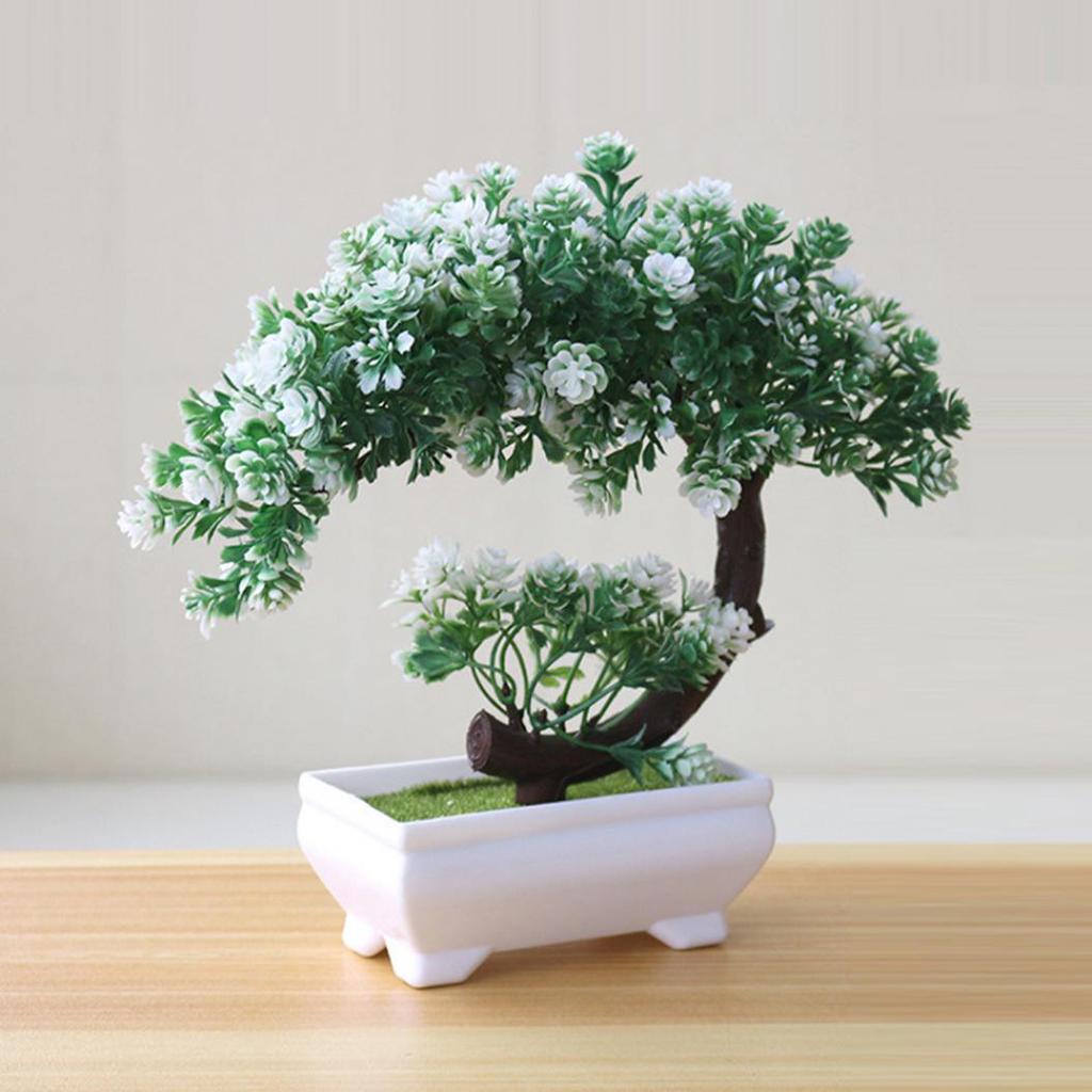 Simulation Fake Potted Bonsai Tree Artificial Plant Desk Ornament Home Decor