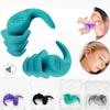 2 Pcs /set Antinoise Earplugs Sound Insulation Ear Proctection Earplugs for Sleeping Reduction Waterproof Earplugs Silicone Soft Comfortable Earplugs
