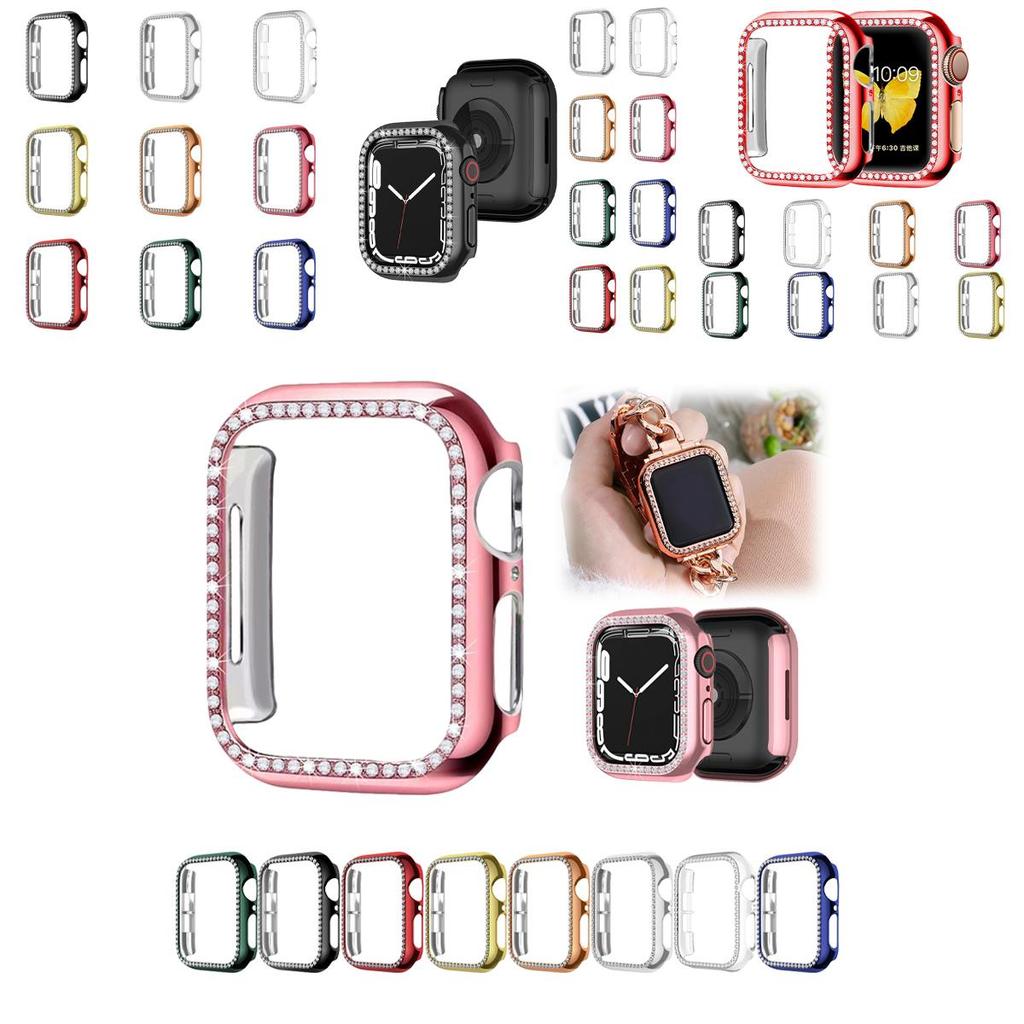 Инкрустированный бриллиантами чехол для Apple Iwatch Series 6/se/5/4/3/2/1
