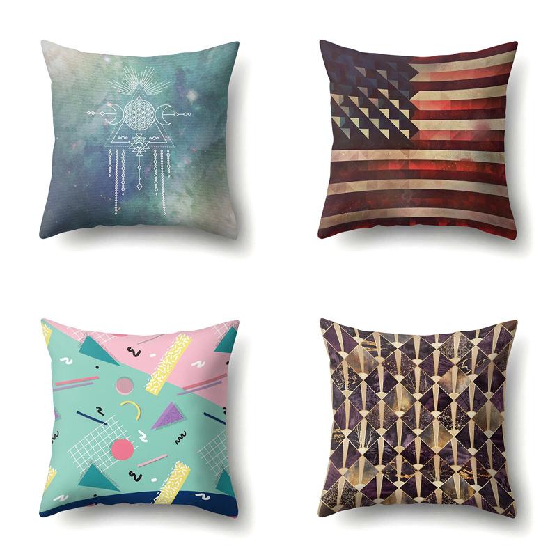 Polyester Pillowcase Automobile Decoration Home Printed Pillowcase