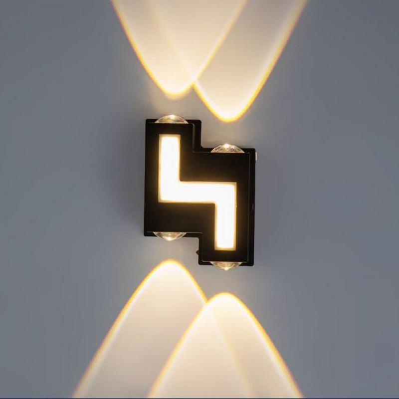 Уличный алюминиевый настенный светильник IP65 водонепроницаемый светодиодный светильник с несколькими головками для двора, сада, виллы, простой настенный светильник AC90~260 В