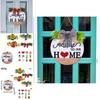 Home Welcome Door Sign With Magnetic Wooden Decor For Diy Festive Decoration