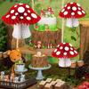 Mushroom Honeycomb Ball Ornament Hangable Decoration For Party Wedding Easter Christmas Home Nursery And Festive Scene Decor