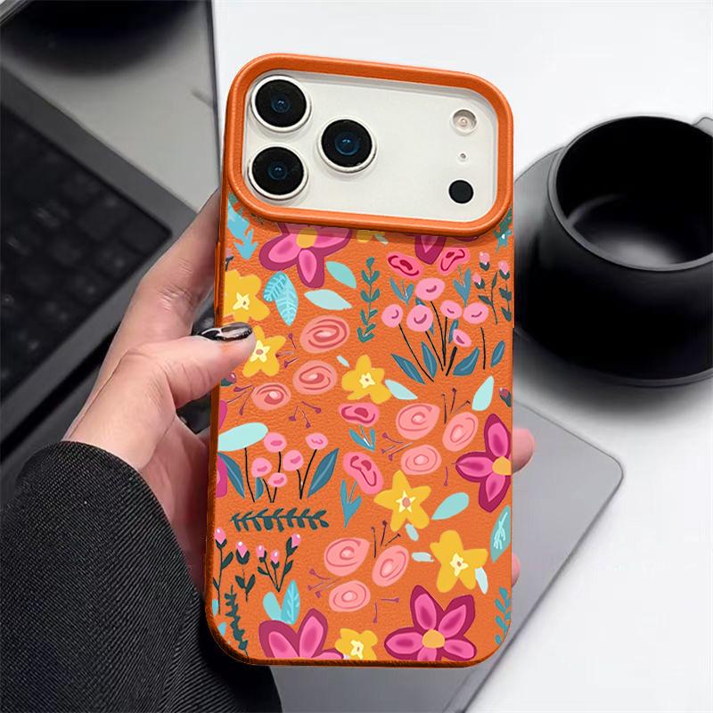 Pink Floral Pattern For iPhone 17 Pro Max Air 16 15 14 13 TPU Soft Case Cover